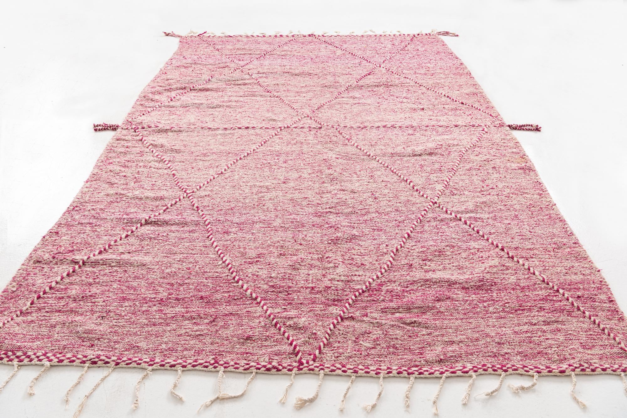 7' 5 x 11' 7 Hand Knotted Moroccan Wool Rug