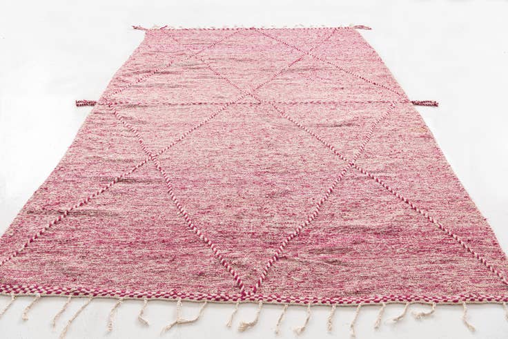 Detail image of 7' 5 x 11' 7 Hand Knotted Moroccan Wool Rug