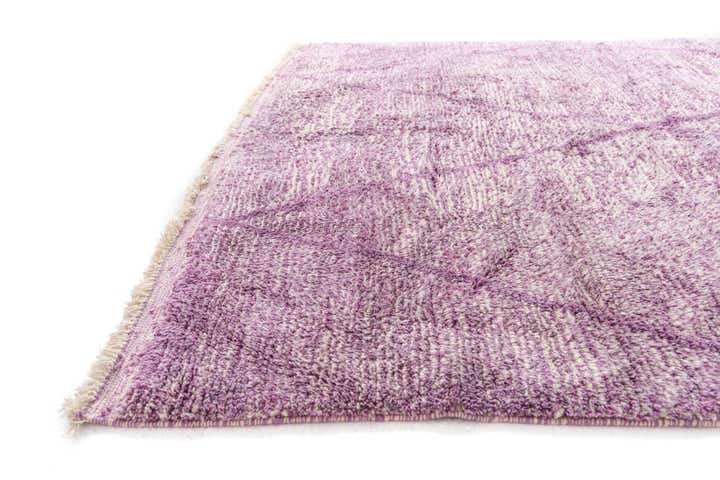 6' 6 x 10' Hand Knotted Moroccan Wool Rug