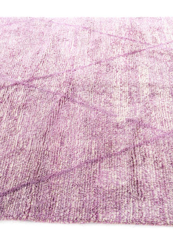 6' 6 x 10' Hand Knotted Moroccan Wool Rug