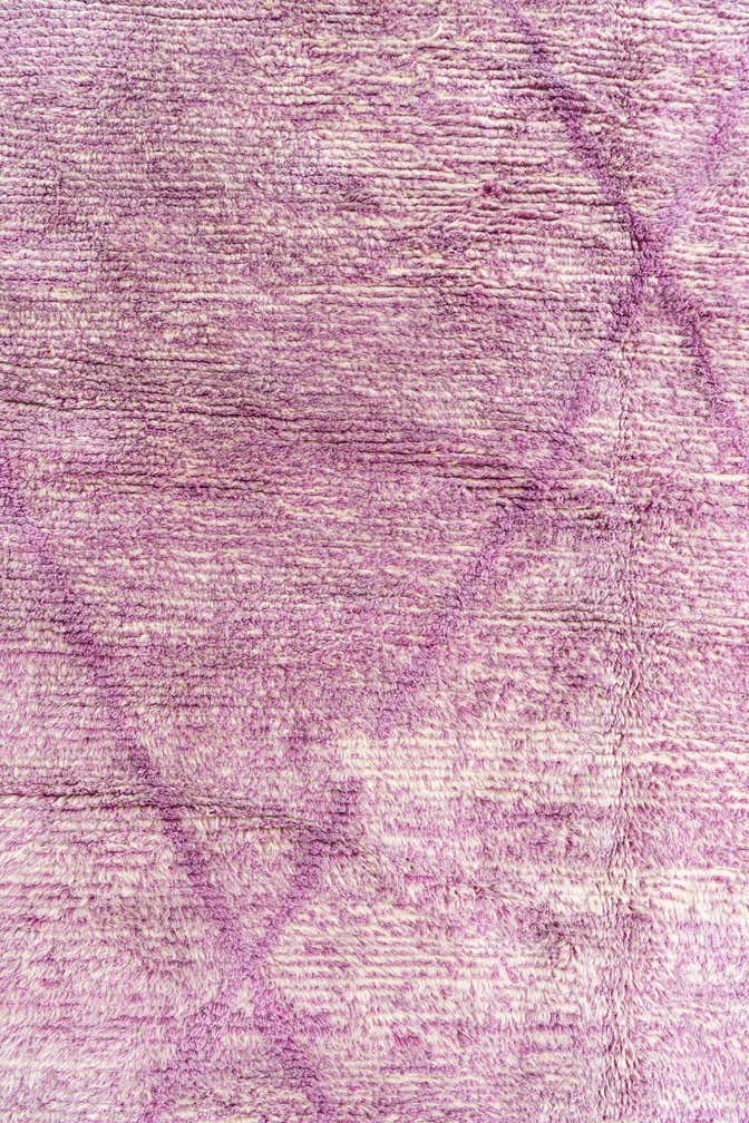 6' 6 x 10' Hand Knotted Moroccan Wool Rug