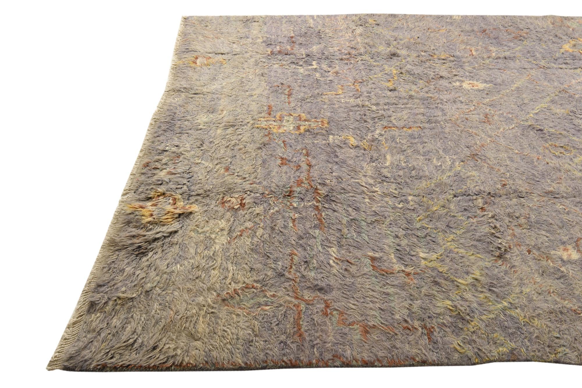 8' x 10' 8 Hand Knotted Moroccan Wool Rug