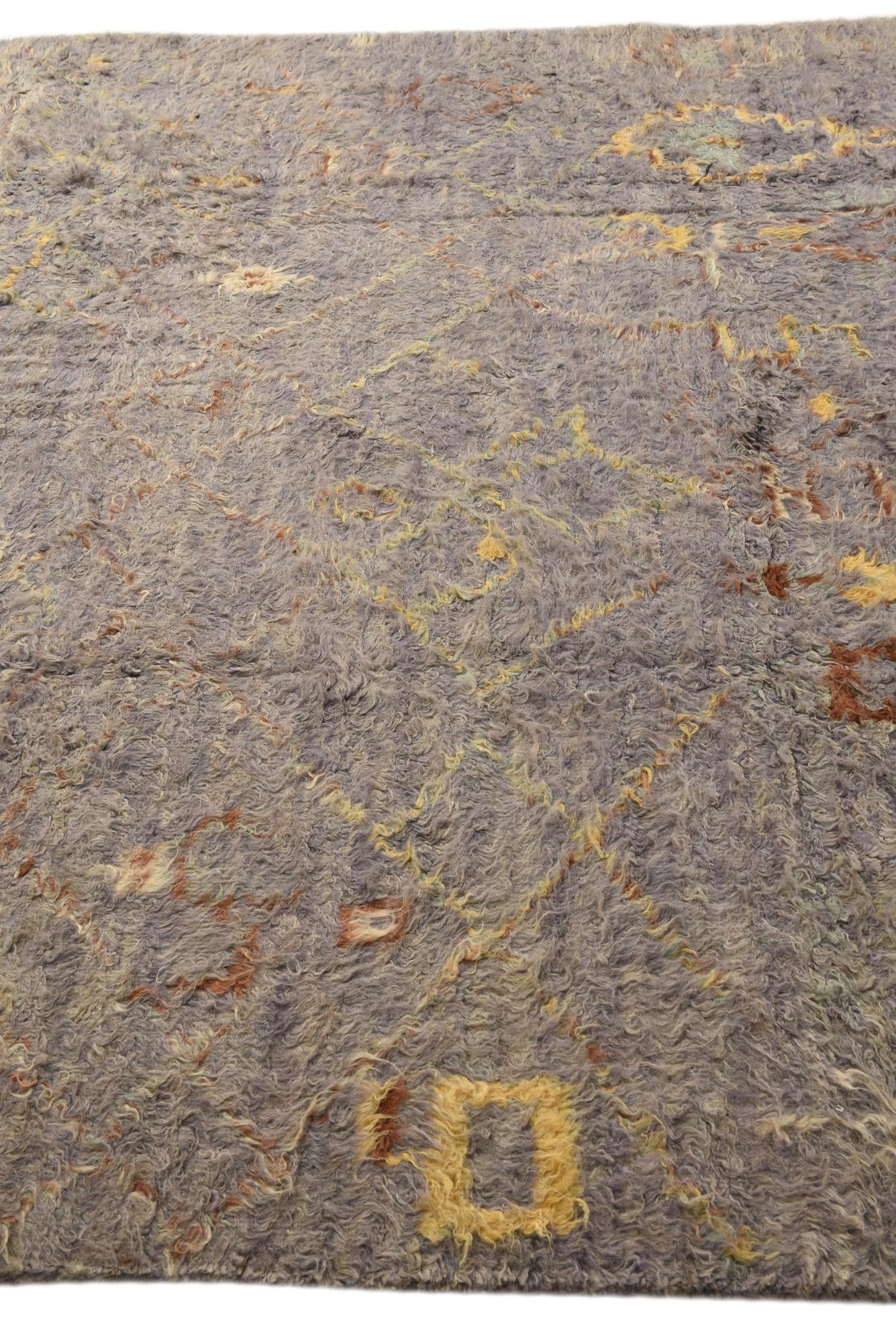 8' x 10' 8 Hand Knotted Moroccan Wool Rug