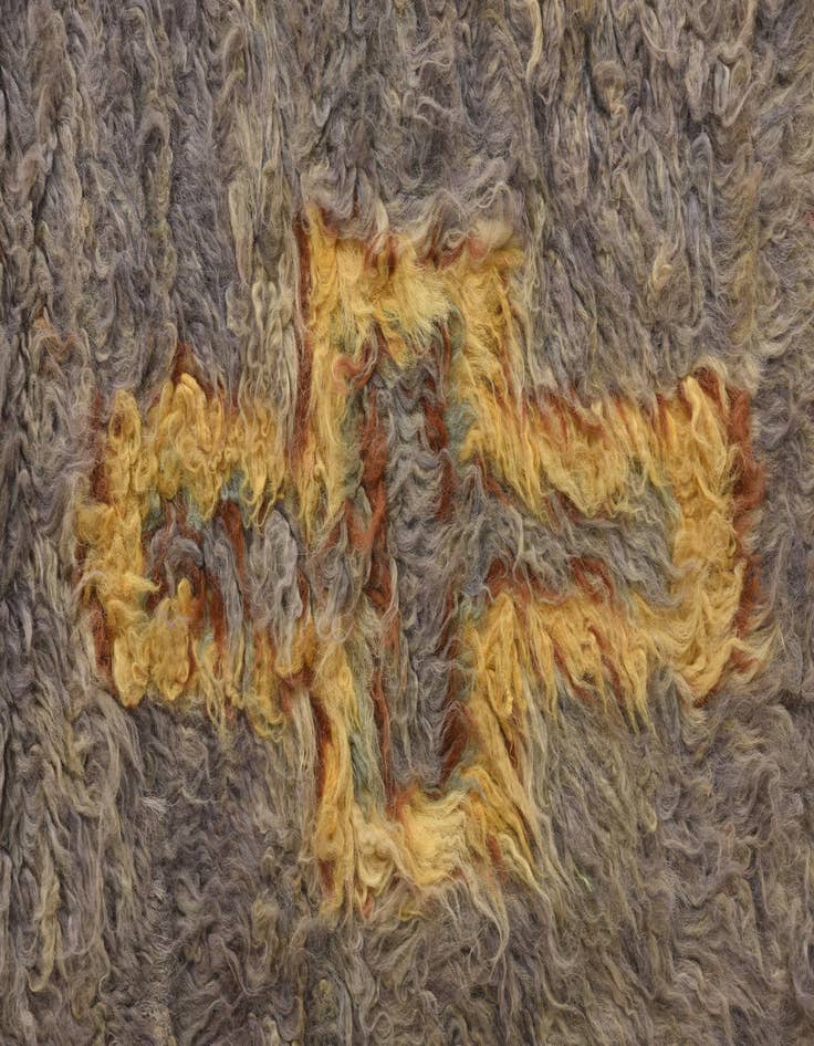 Detail image of 8' x 10' 8  Hand Knotted Moroccan Wool Rug