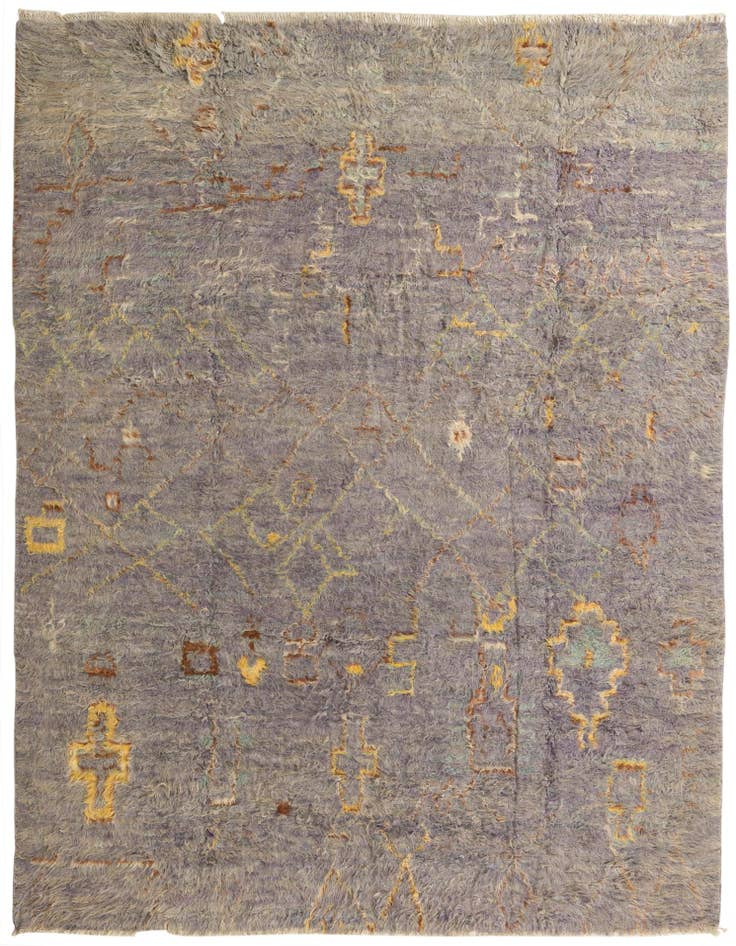 Detail image of 8' x 10' 8 Hand Knotted Moroccan Wool Rug