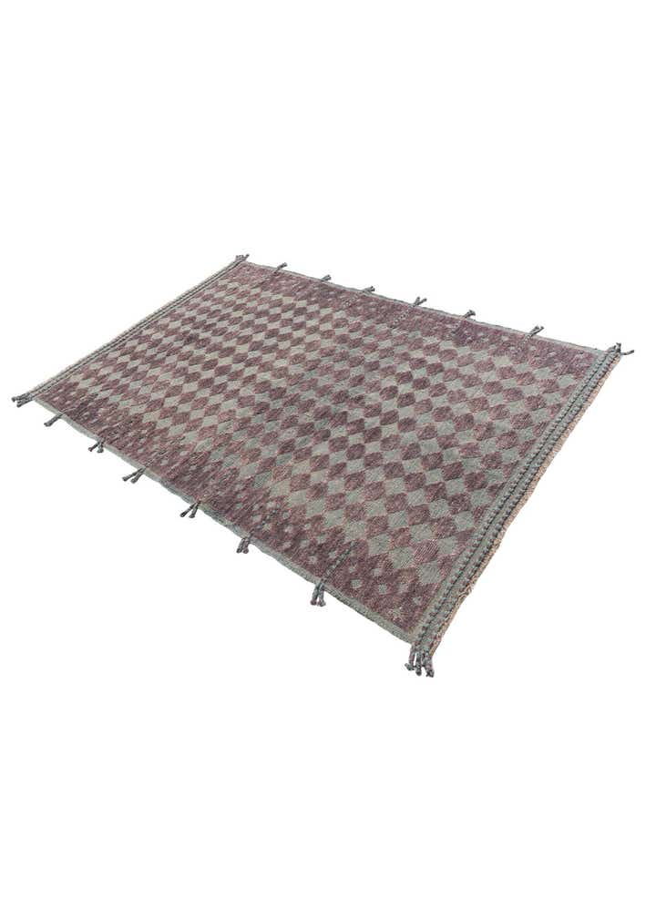 5' 2 x 8' Hand Knotted Moroccan Wool Rug