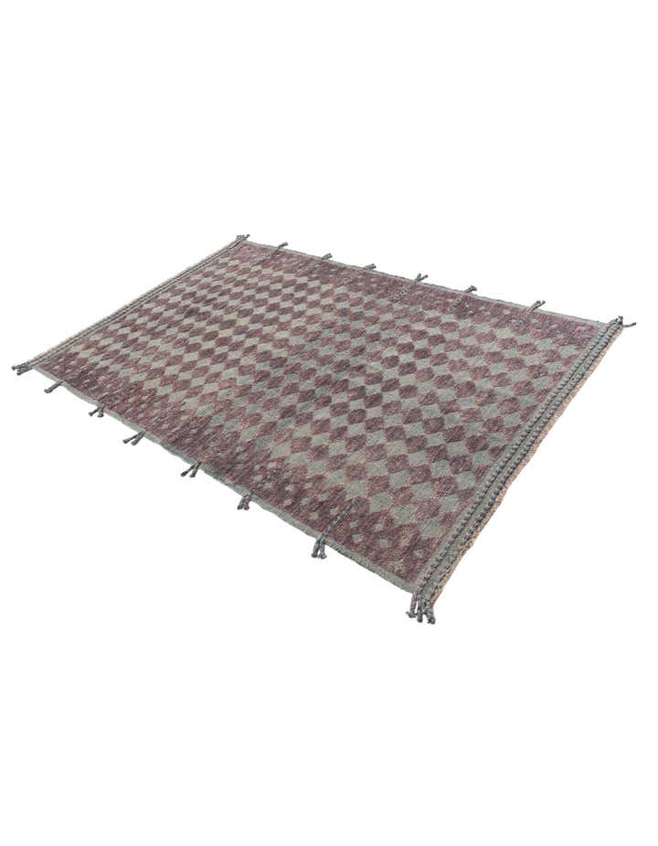 5' 2 x 8' Hand Knotted Moroccan Wool Rug