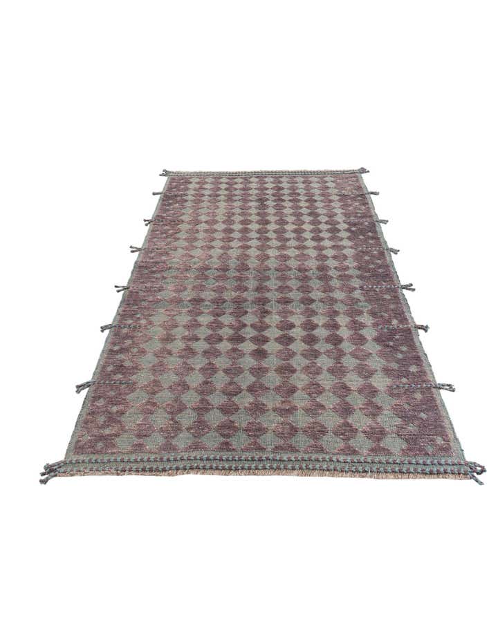 5' 2 x 8' Hand Knotted Moroccan Wool Rug