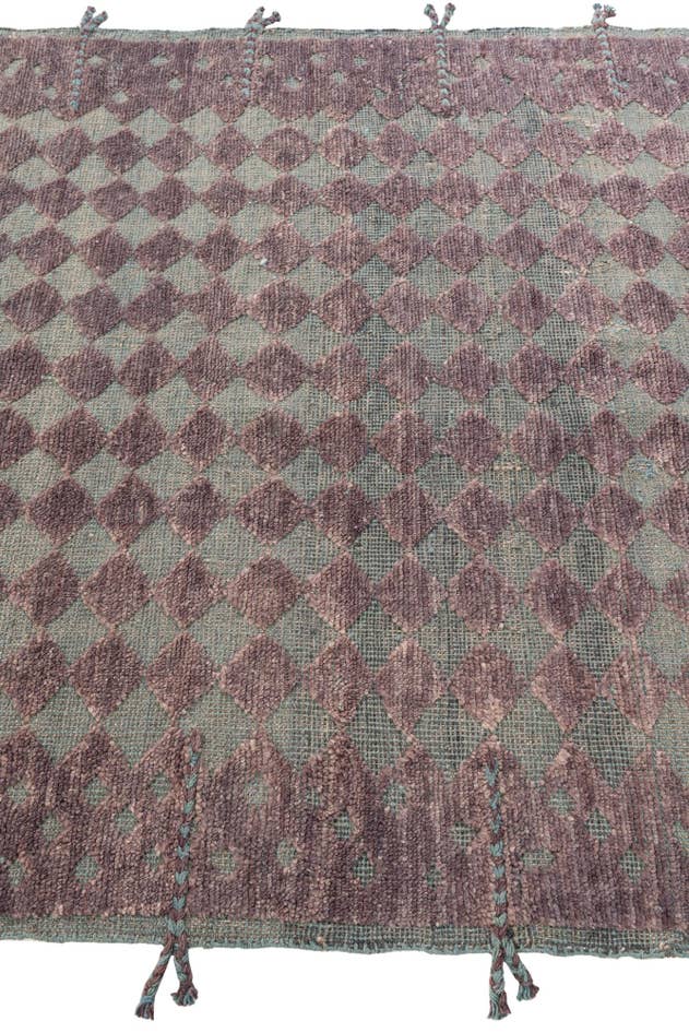 Detail image of 5' 2 x 8' Hand Knotted Moroccan Wool Rug