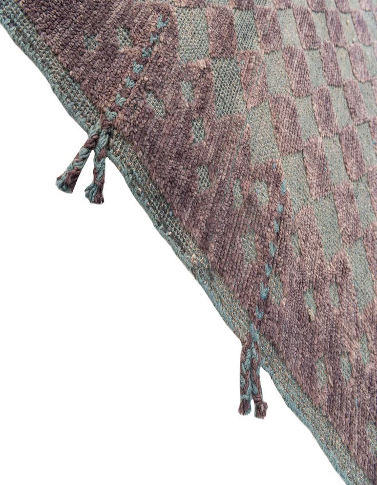 Detail image of 5' 2 x 8'  Hand Knotted Moroccan Wool Rug