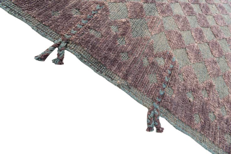 Detail image of 5' 2 x 8' Hand Knotted Moroccan Wool Rug