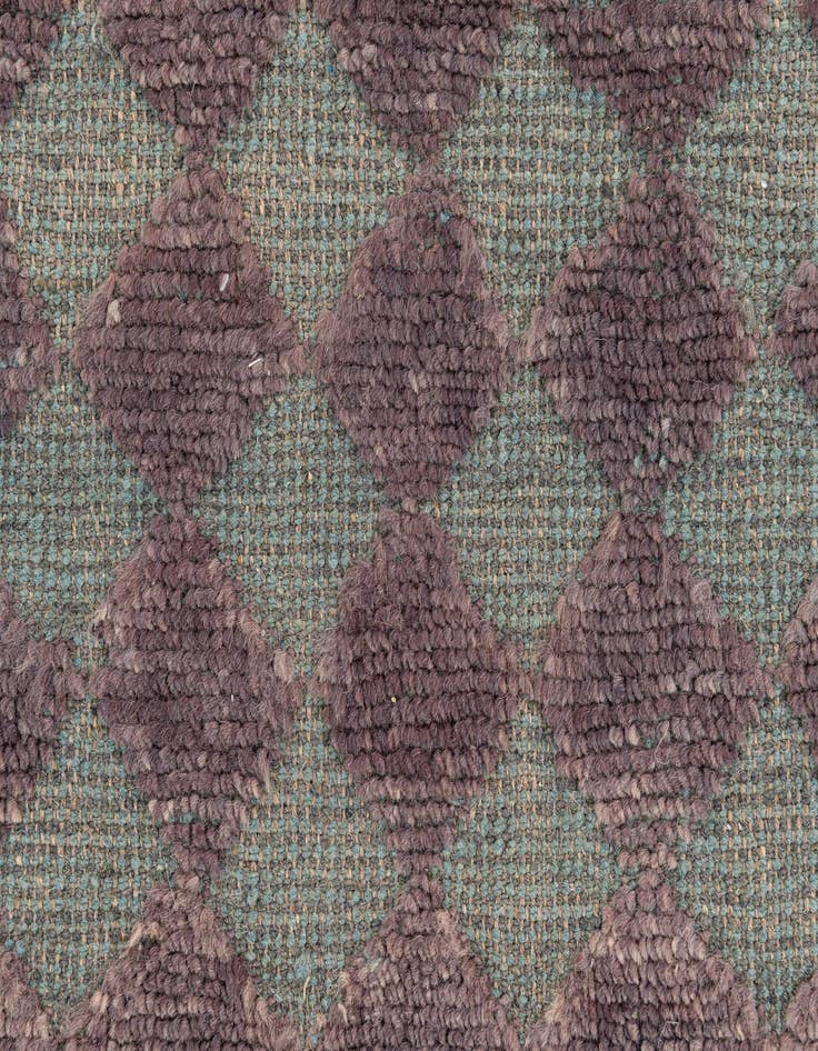 Detail image of 5' 2 x 8'  Hand Knotted Moroccan Wool Rug
