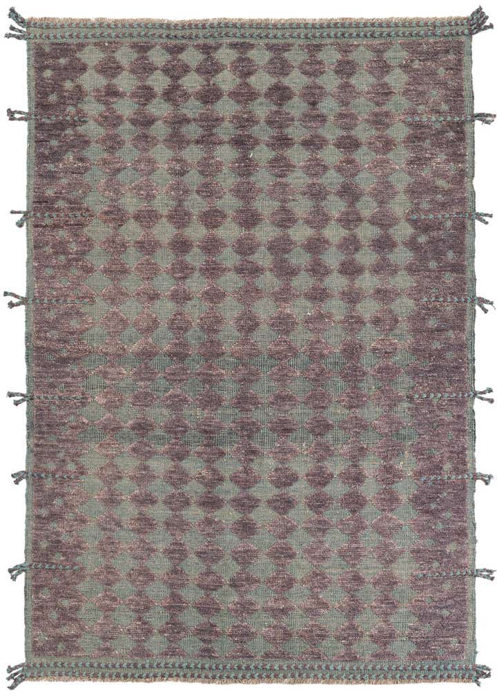 5' 2 x 8' Hand Knotted Moroccan Wool Rug