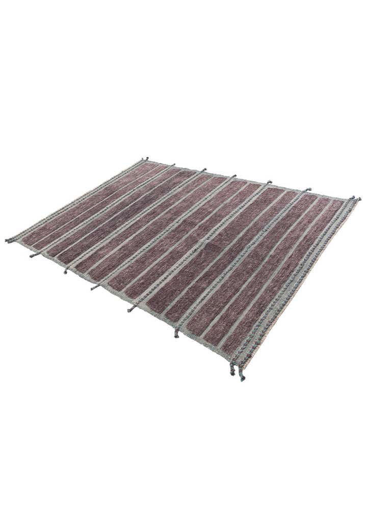 5' 8 x 8' 1 Hand Knotted Moroccan Wool Rug