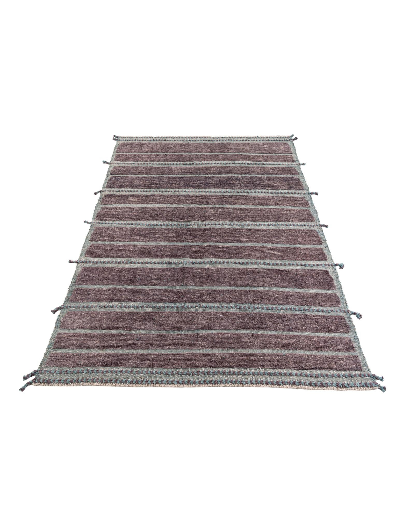 5' 8 x 8' 1 Hand Knotted Moroccan Wool Rug