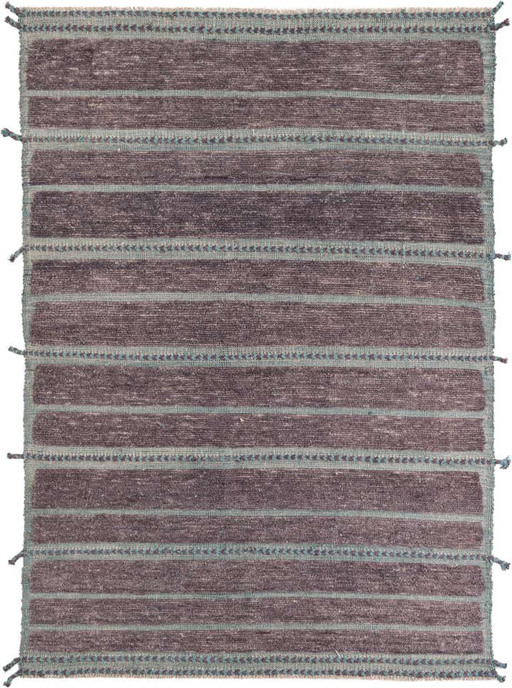 5' 8 x 8' 1 Hand Knotted Moroccan Wool Rug