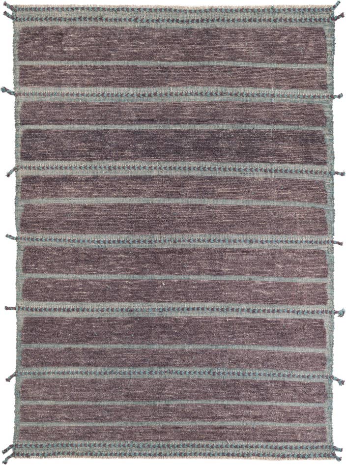 Detail image of 5' 8 x 8' 1 Hand Knotted Moroccan Wool Rug
