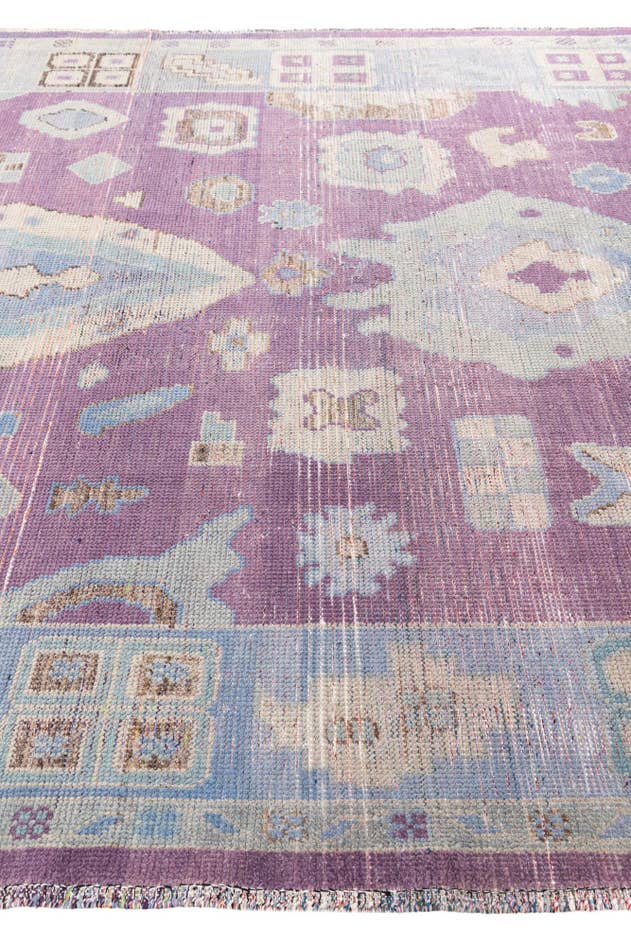 Detail image of 8' 6 x 11' 8 Hand Knotted Moroccan Wool Rug