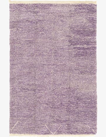 6' 5 x 9' 10 Hand Knotted Moroccan Wool Rug