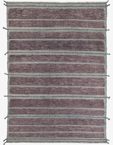 5' 8 x 8' 1 Hand Knotted Moroccan Wool Rug