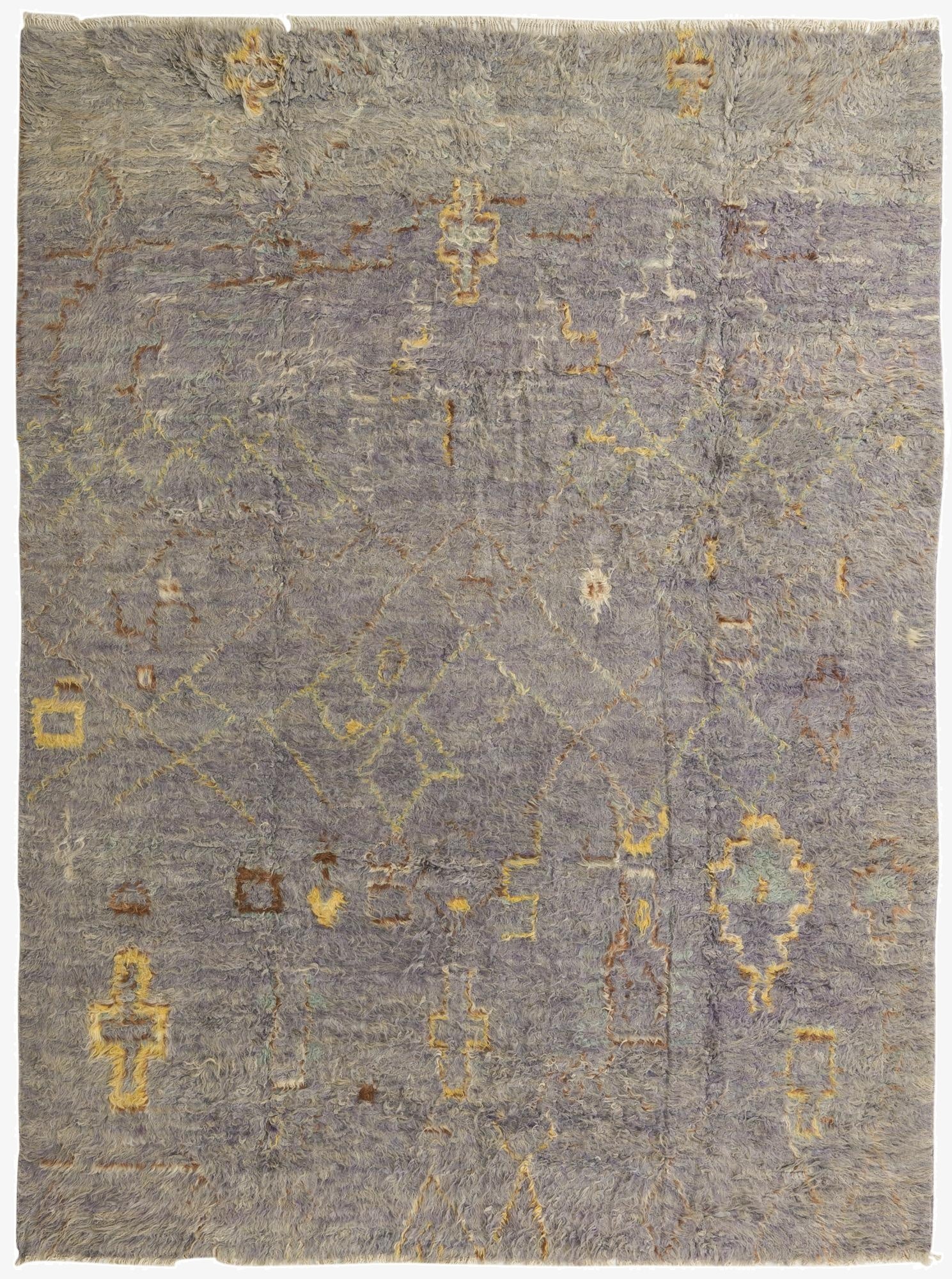 8' x 10' 8  Hand Knotted Moroccan Wool Rug