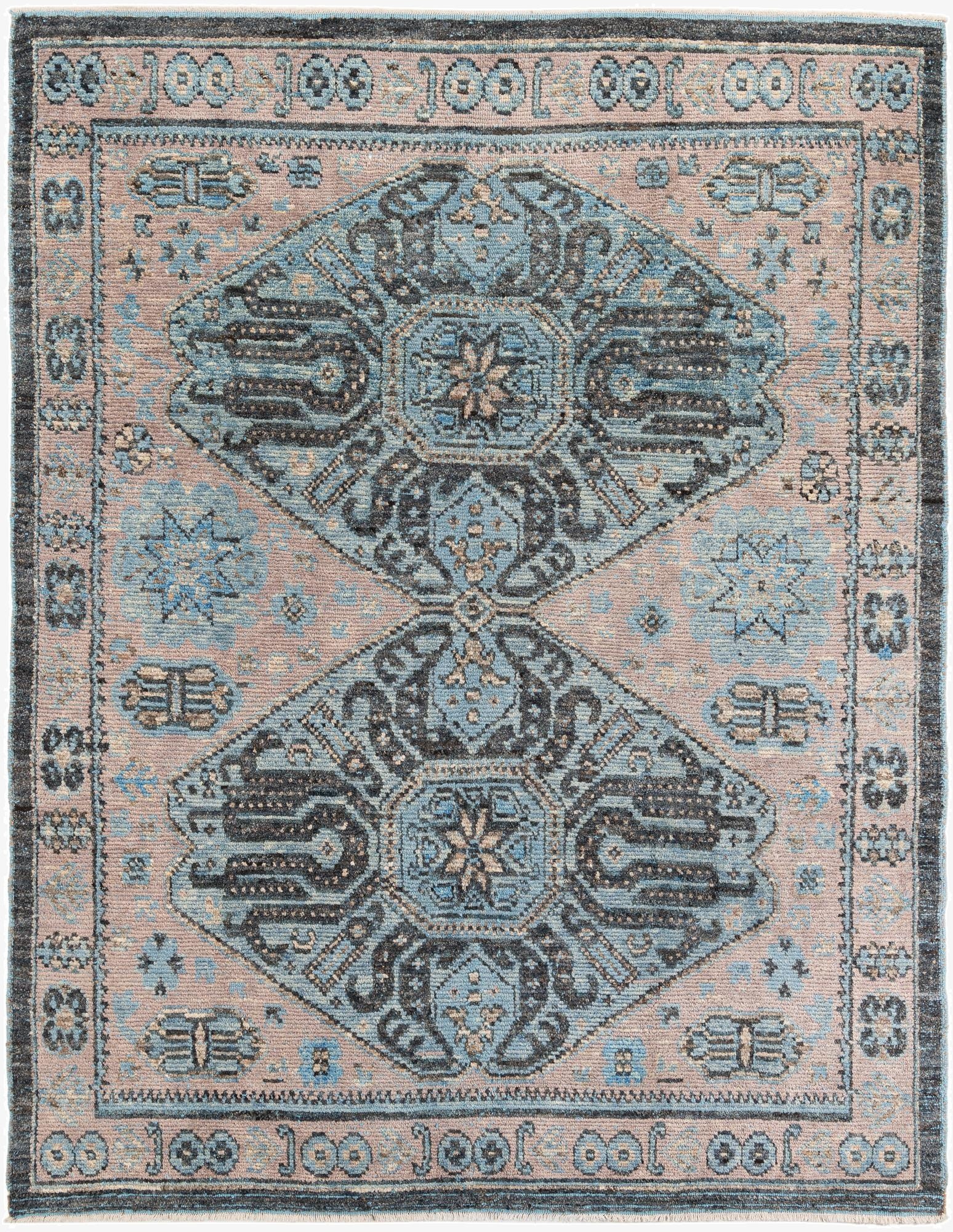 8' 3 x 10' 7  Hand Knotted Moroccan Wool Rug