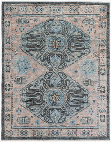 8' 3 x 10' 7 Hand Knotted Moroccan Wool Rug