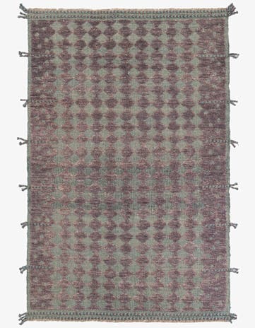 5' 2 x 8' Hand Knotted Moroccan Wool Rug