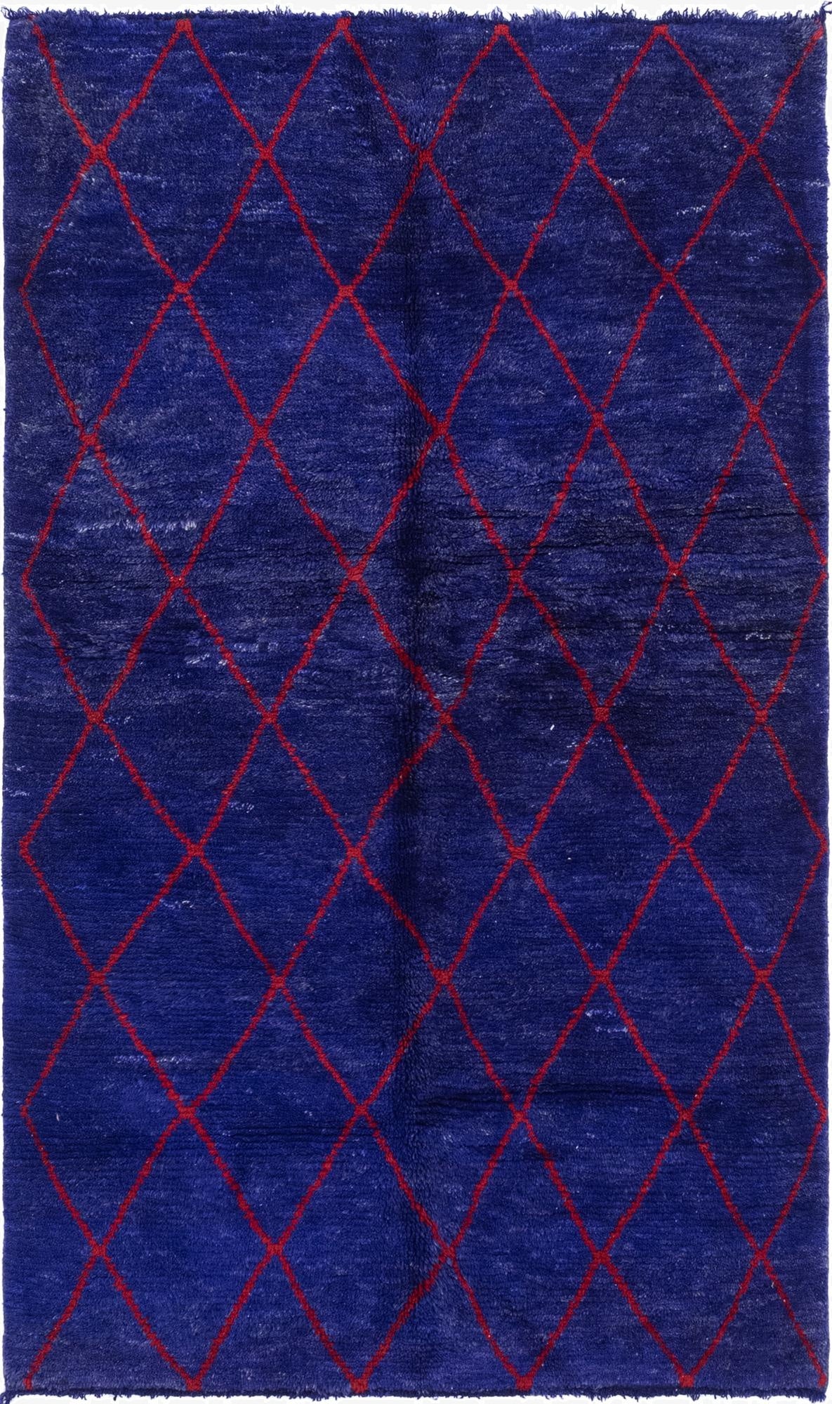 4' 11 x 8' 3  Hand Knotted Moroccan Wool Rug