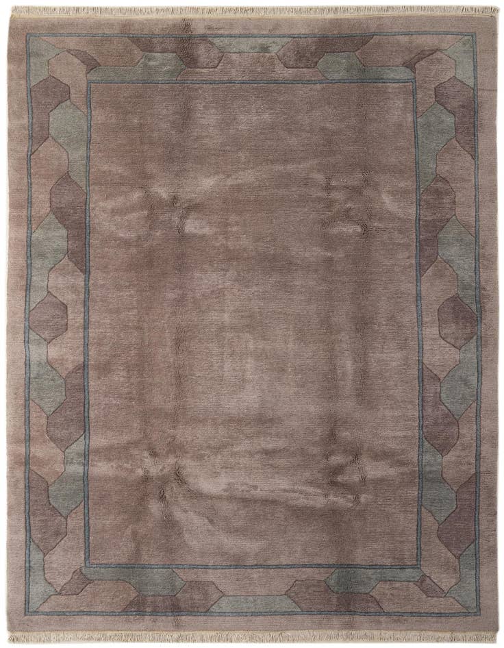 Detail image of 6' 9 x 10' Hand Knotted Nepal Wool Rug