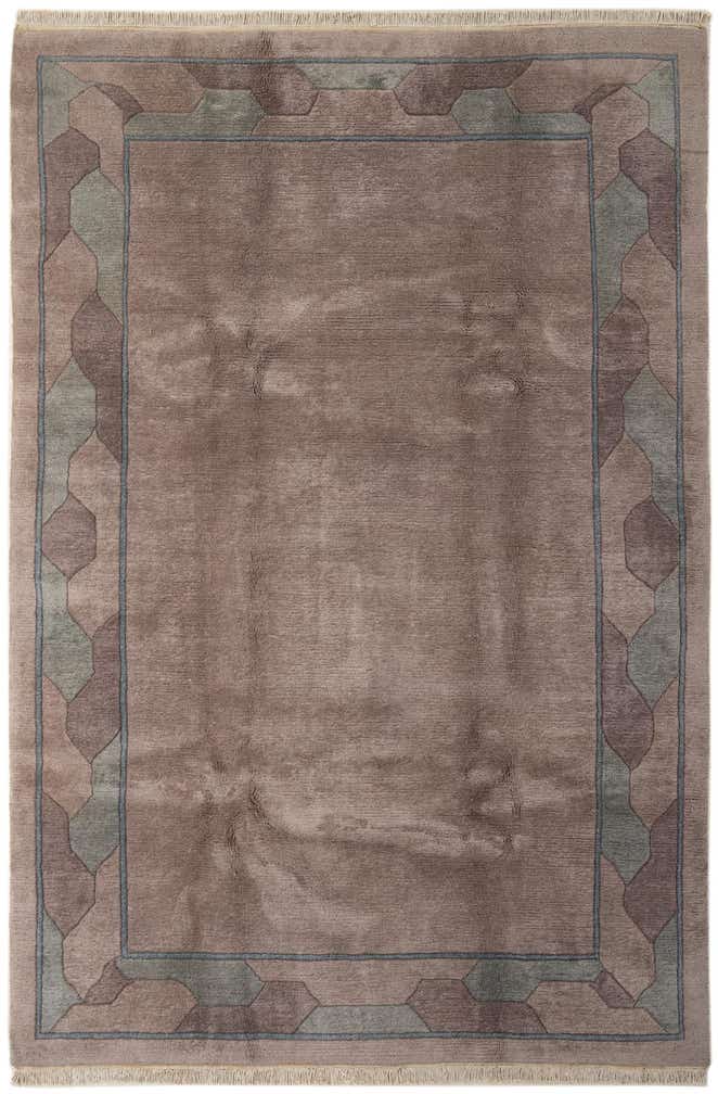 6' 9 x 10' Hand Knotted Nepal Wool Rug