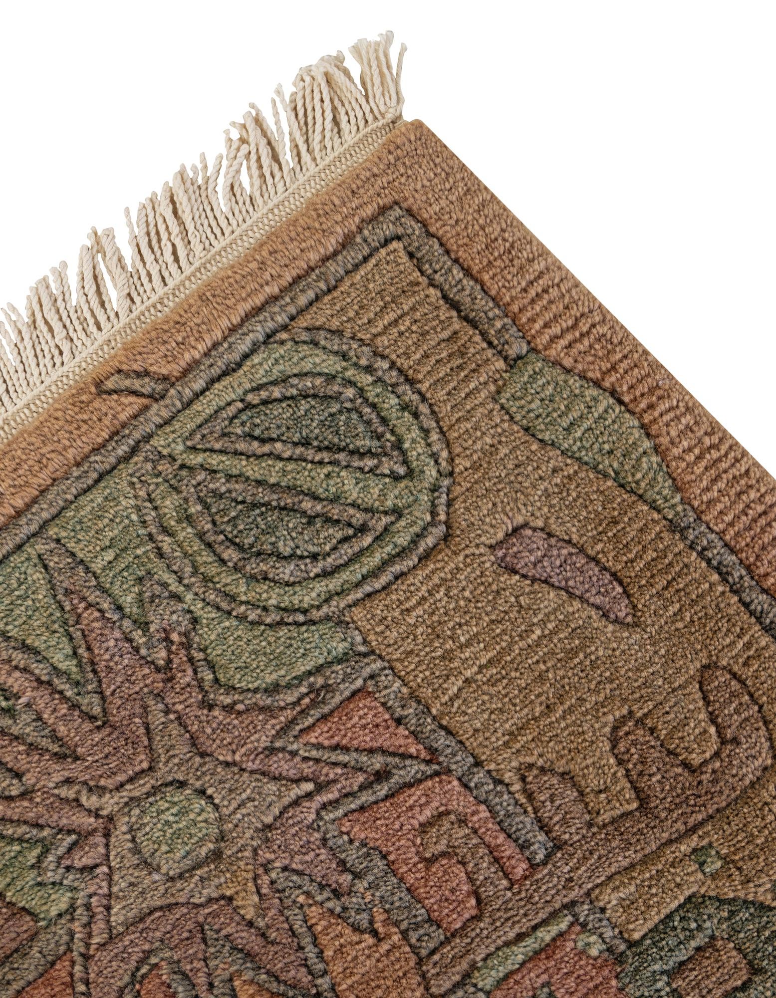 3' 1 x 4' 11 Hand Knotted Nepal Wool Rug