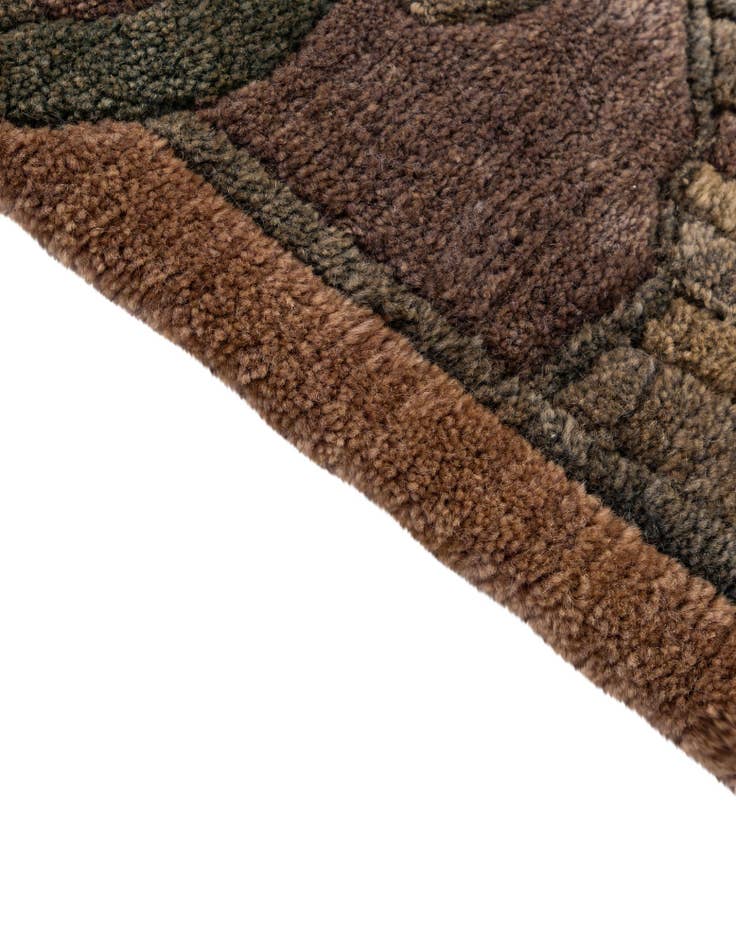 Detail image of 3' 1 x 4' 11 Hand Knotted Nepal Wool Rug
