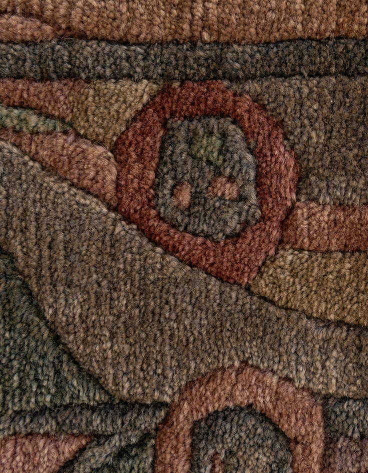 Detail image of 3' 1 x 4' 11  Hand Knotted Nepal Wool Rug