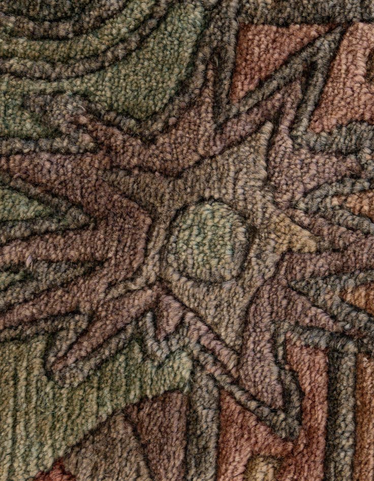 Detail image of 3' 1 x 4' 11 Hand Knotted Nepal Wool Rug