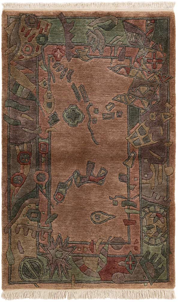 3' 1 x 4' 11 Hand Knotted Nepal Wool Rug