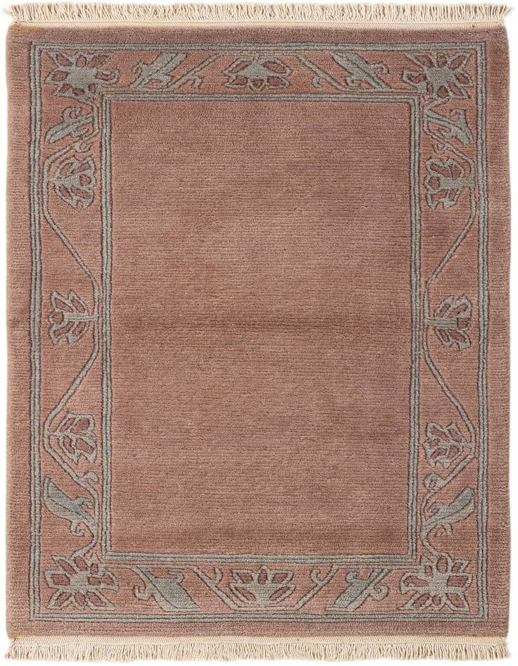 Detail image of 2' 6 x 4' 5 Hand Knotted Nepal Wool Rug