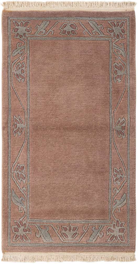 2' 6 x 4' 5 Hand Knotted Nepal Wool Rug
