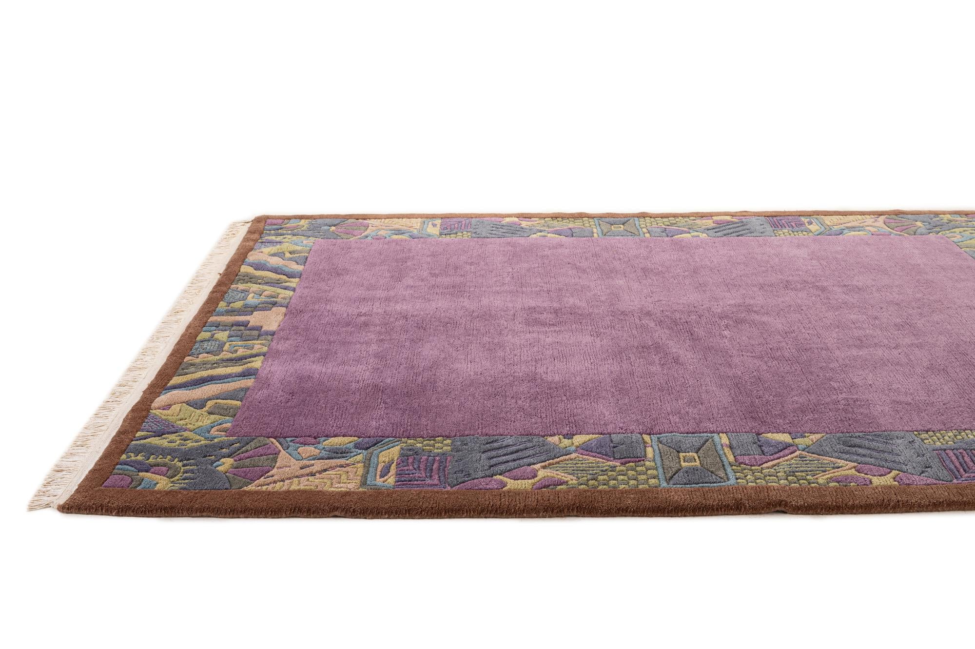 5' 9 x 7' 8 Hand Knotted Nepal Wool Rug