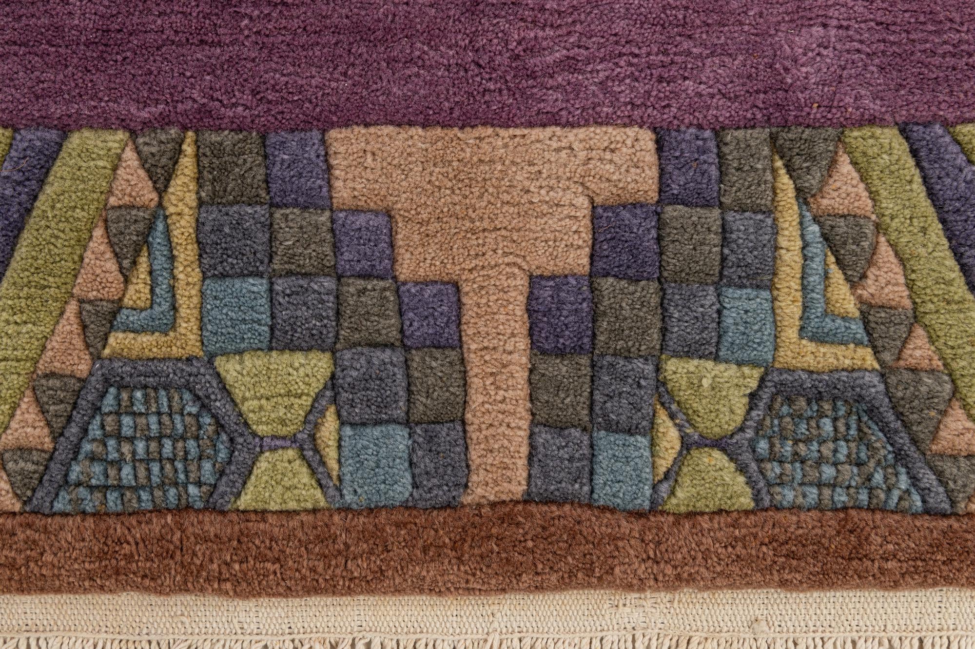 5' 9 x 7' 8 Hand Knotted Nepal Wool Rug