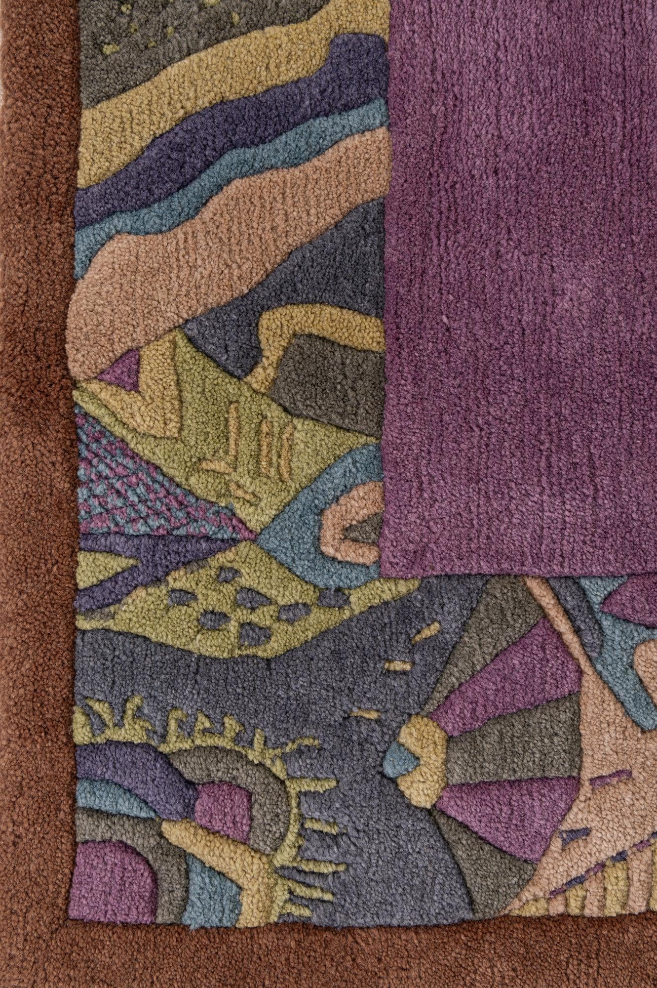 5' 9 x 7' 8 Hand Knotted Nepal Wool Rug