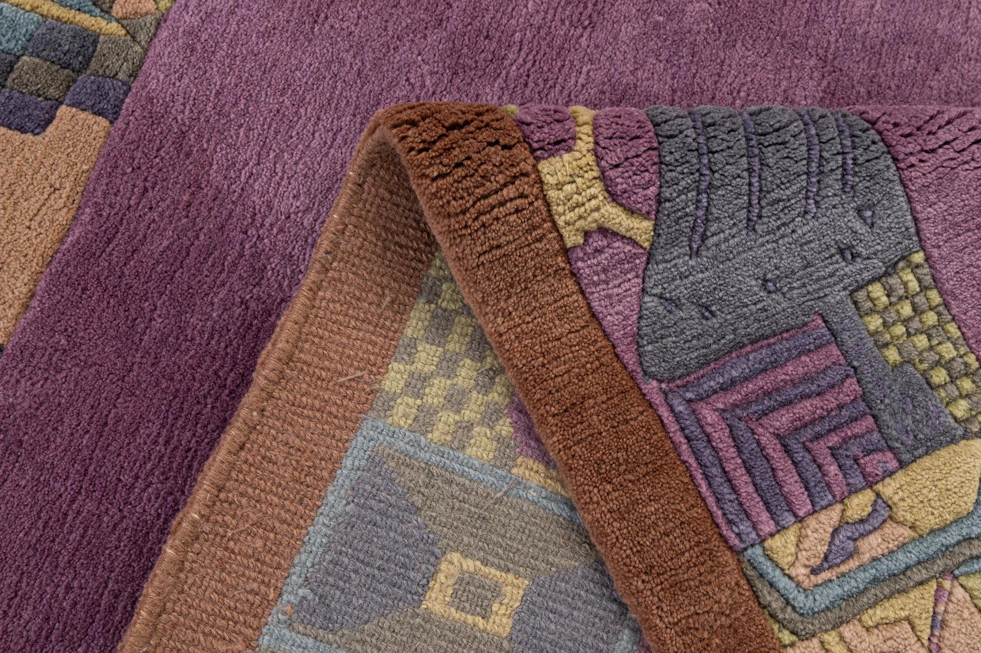 5' 9 x 7' 8 Hand Knotted Nepal Wool Rug