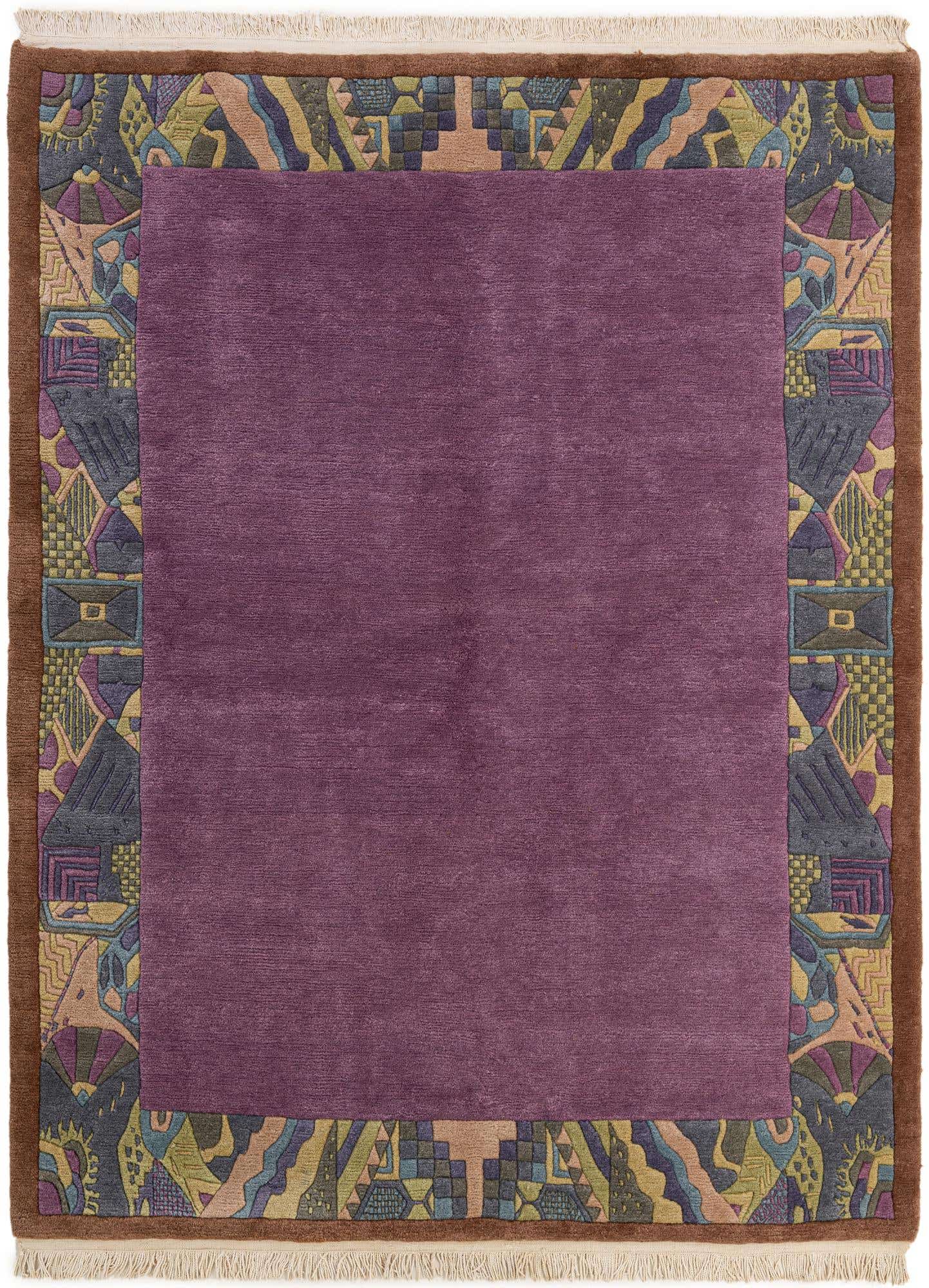 5' 9 x 7' 8 Hand Knotted Nepal Wool Rug