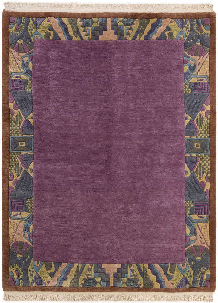 5' 9 x 7' 8 Hand Knotted Nepal Wool Rug