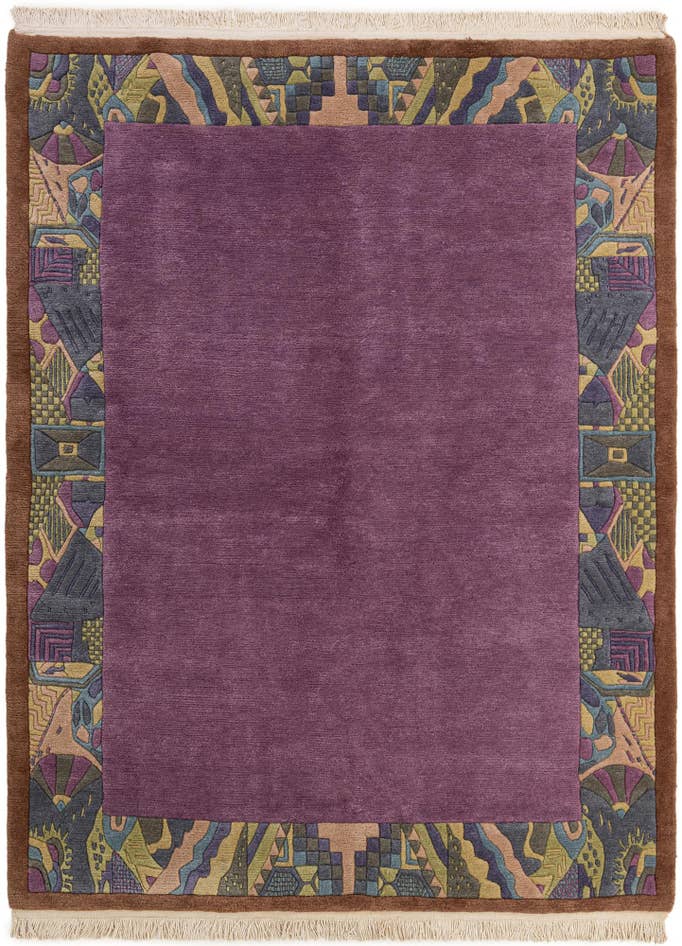 Detail image of 5' 9 x 7' 8 Hand Knotted Nepal Wool Rug