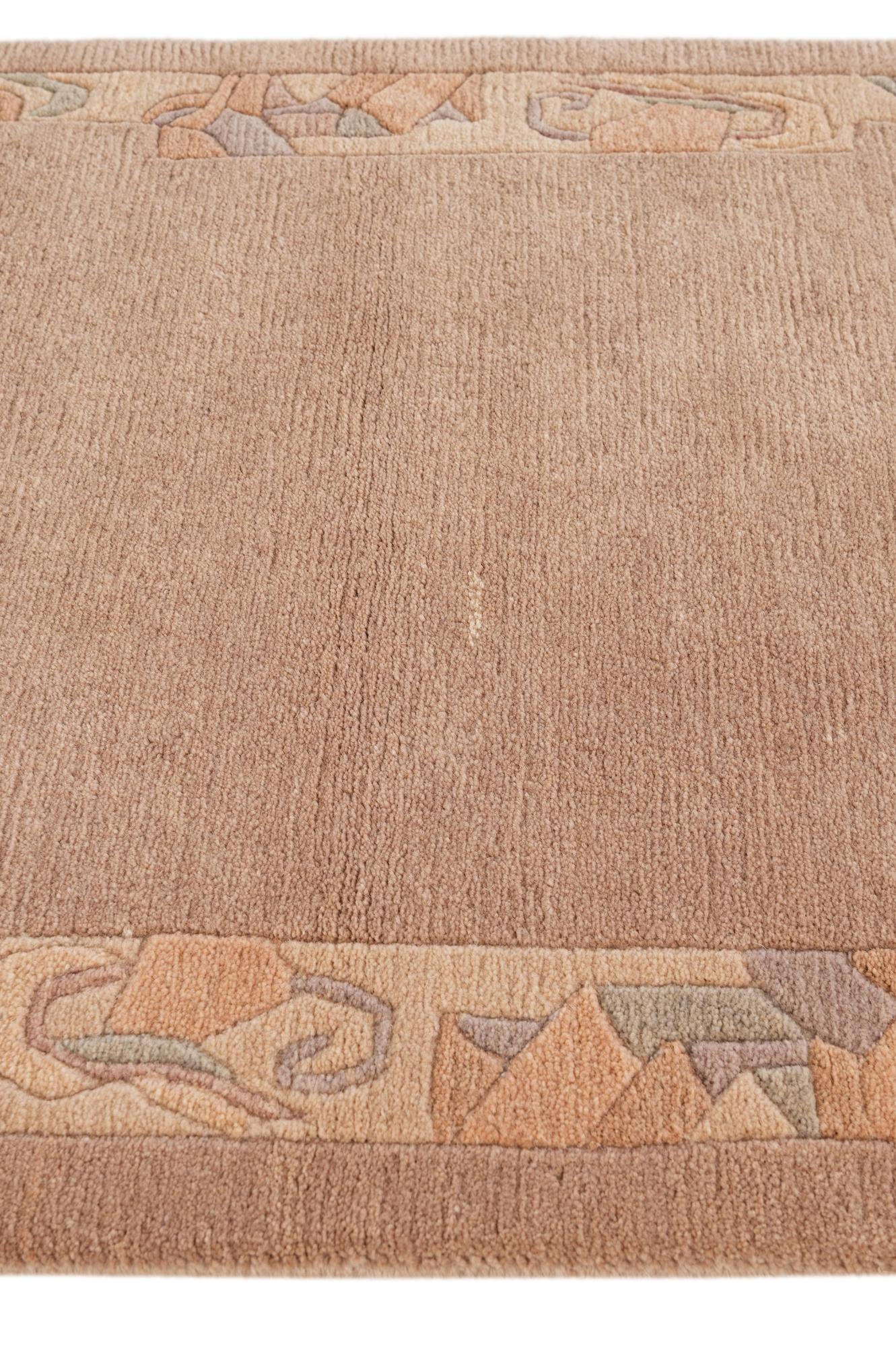 2' 6 x 4' 9 Hand Knotted Nepal Wool Rug