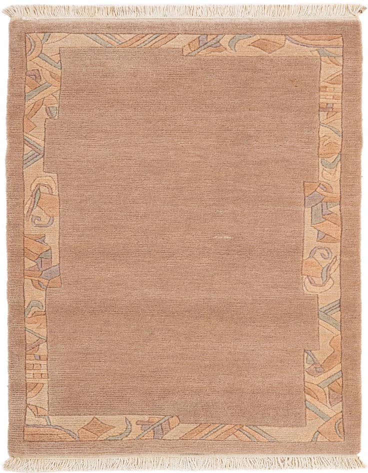 Detail image of 2' 6 x 4' 9 Hand Knotted Nepal Wool Rug