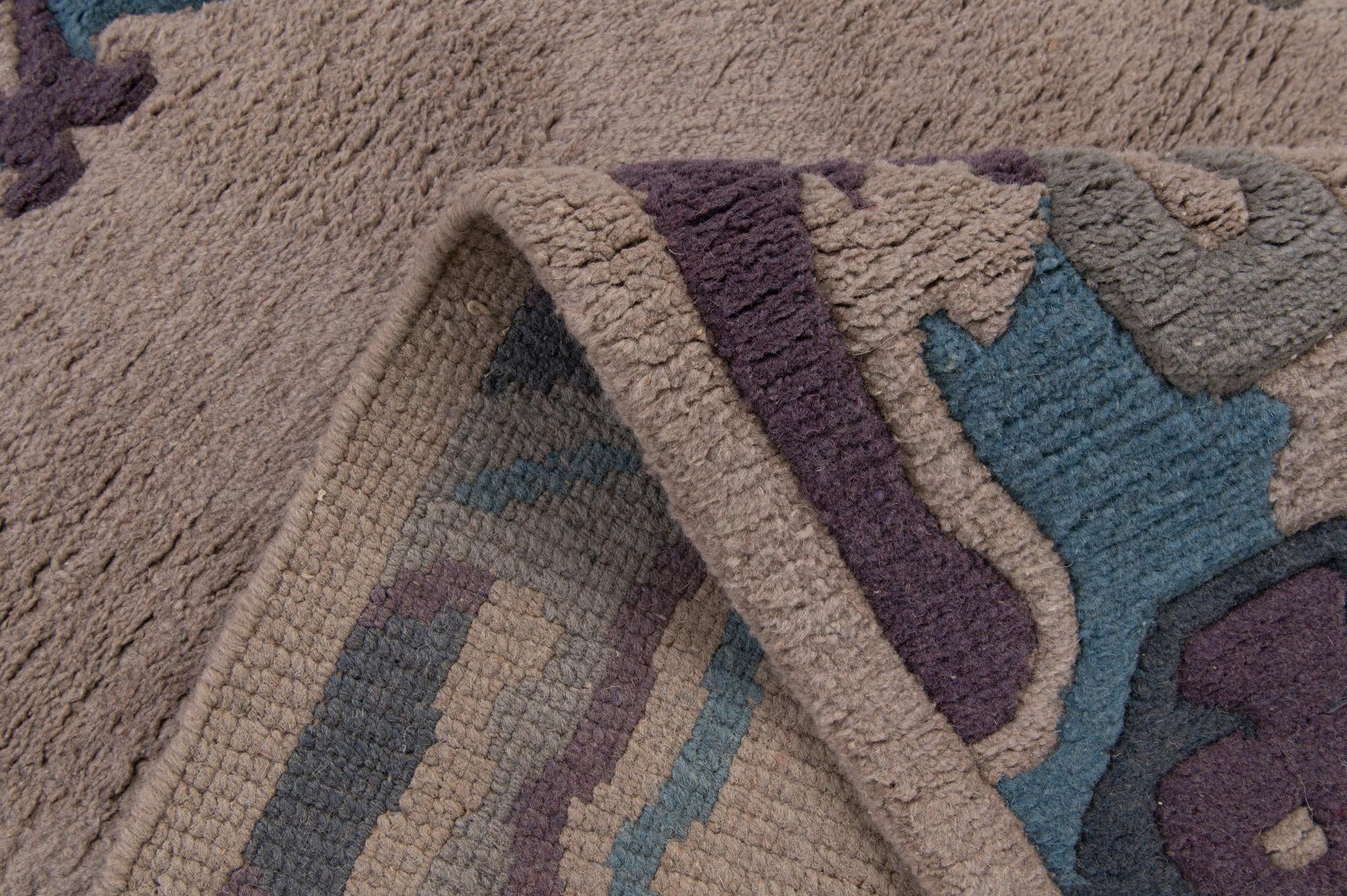 4' x 5' 10 Hand Knotted Nepal Wool Rug