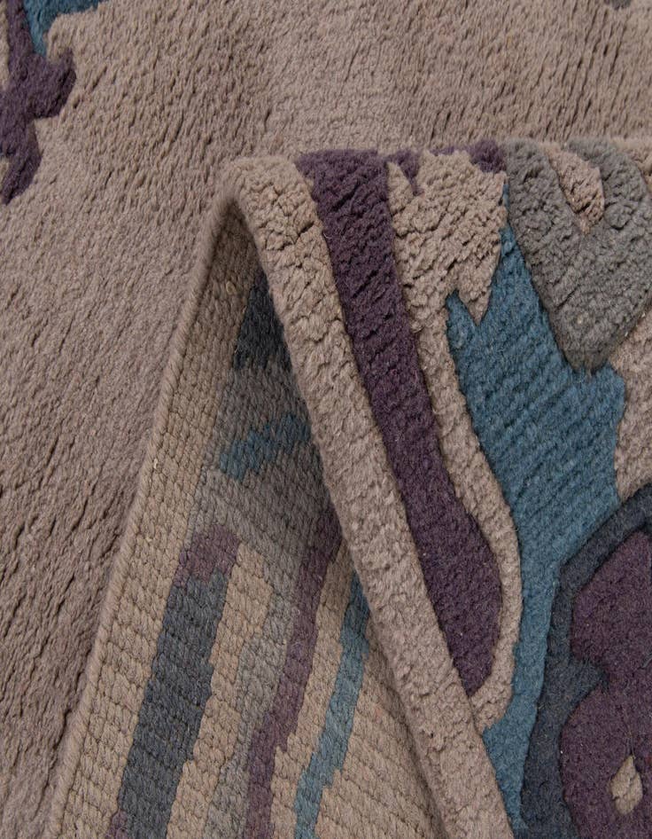 Detail image of 4' x 5' 10  Hand Knotted Nepal Wool Rug