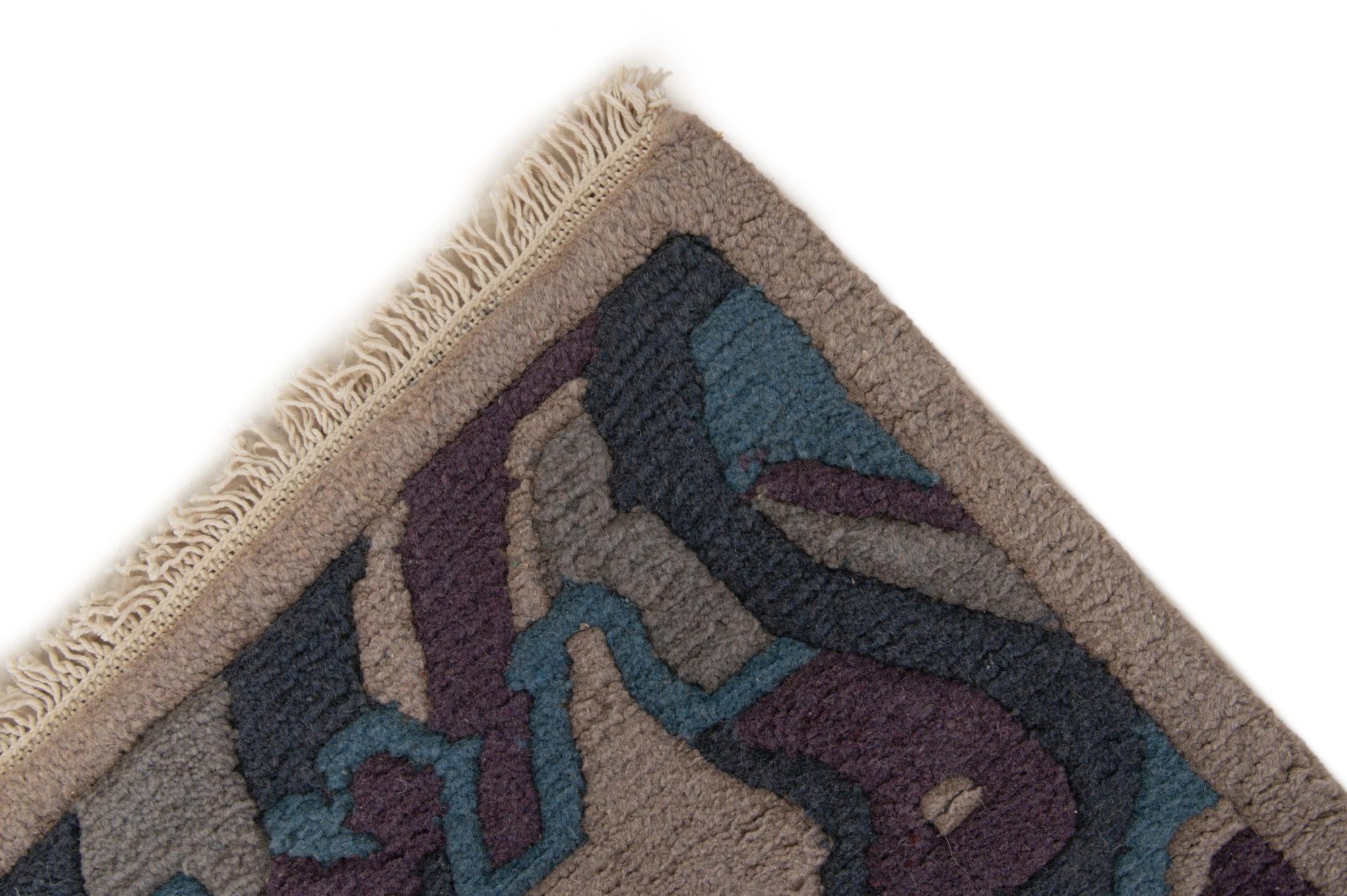 4' x 5' 10 Hand Knotted Nepal Wool Rug